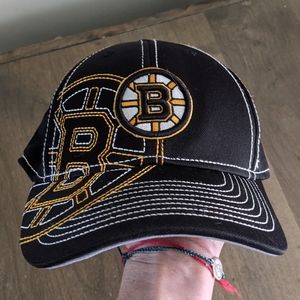 Youth, NHL Center Ice, Boston Bruins hat.